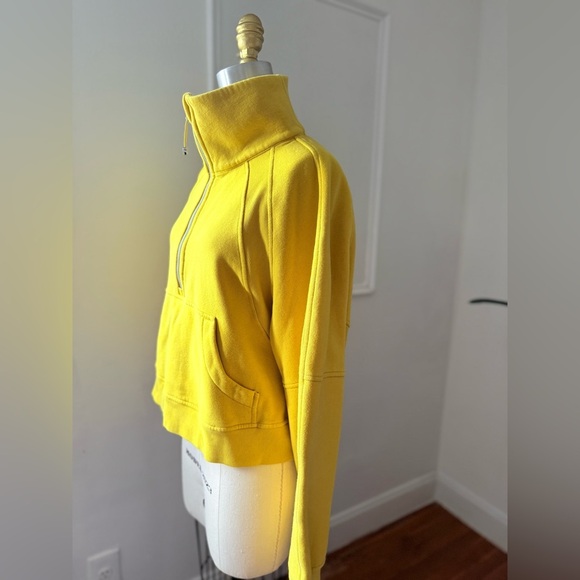 Lululemon Athletica Yellow Fleece Pullover - Picture 5 of 9